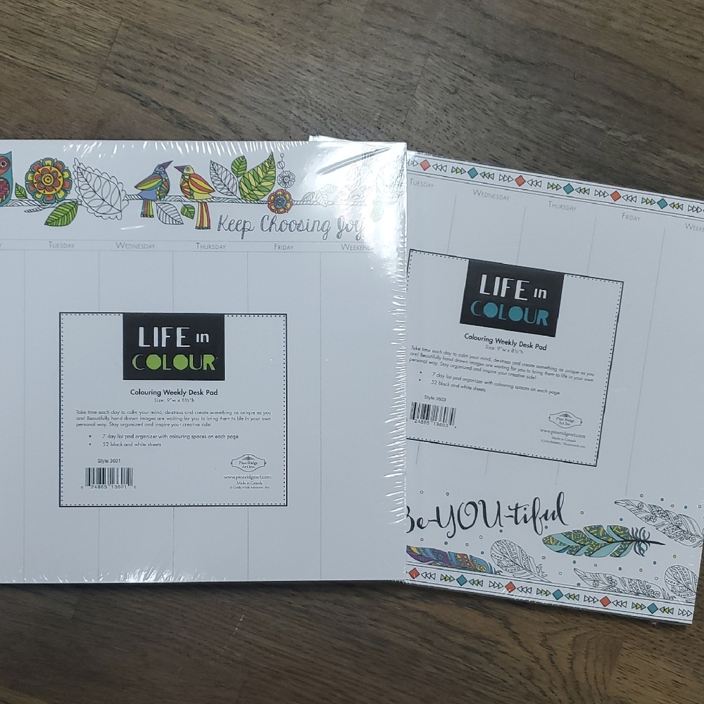 Life In Colour Weekly Organizer Set